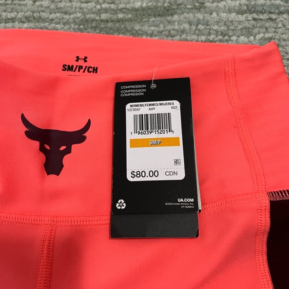 Under armor x Dwayne Johnson leggings - pink - small - NWT - Picture 4 of 7